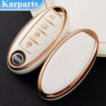 Новый дизайн, чехол для ключей из ТПУ с 45 кнопками, брелок для Nissan Altima Maxima Murano Rogue Sentra 370z, защитные аксессуары для Infiniti 4A красный