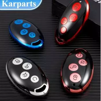 Новый дизайн, чехол для ключей из ТПУ для BYD Song Max Yuan S7 Qin 80, защитный брелок, аксессуары красный