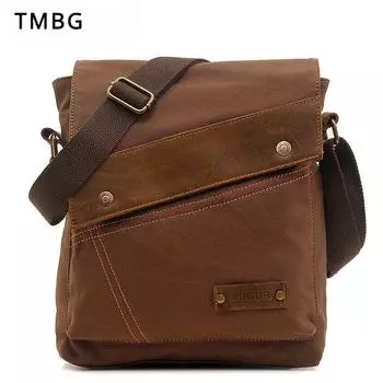 Новый дизайн, европейско-американская винтажная мужская сумка на плечо, модная однотонная парусиновая вертикальная сумка через плечо, подарки на день Святого Валентина для мужа хаки