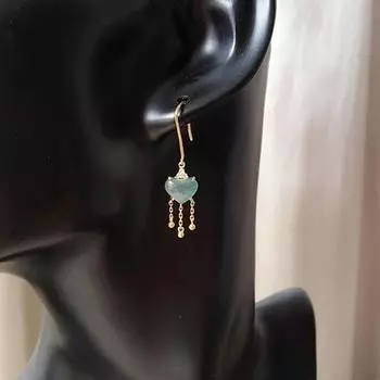 Новый дизайн, инкрустированные серебром, натуральный белый лед, халцедон, серьги-гвоздики в форме сердца, изысканное очарование, креативные ретро-ювелирные изделия для женщин