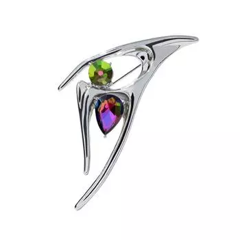 Новый дизайн из жидкого металла, геометрические броши для женщин и мужчин, модная булавка унисекс, летнее пальто, костюм, ювелирные изделия