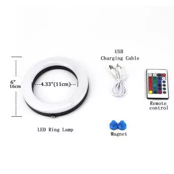 Новый дизайн кальяна светодиодная кольцевая лампа 6 дюймов кальян наргиле универсальный круглый светодиодный кальян Halo Chicha Cachimbas аксессуары для кальяна