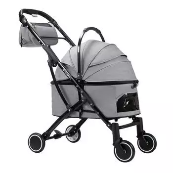 Новый дизайн коляски для кошек и собак с полностью скрытой пряжкой, легкая и складная ручная тележка