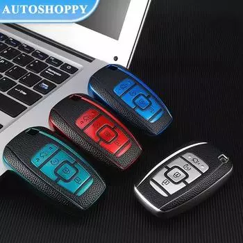 Новый дизайн, кожаный чехол для автомобильного дистанционного ключа из ТПУ, чехол для Lincoln MKC MKZ MKX MKT 2019 2020, 5 кнопок, защита смарт-ключа, аксессуары-брелок зелёный