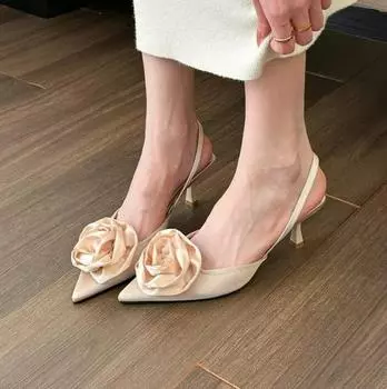 Новый дизайн, модные туфли-лодочки с острым носком, женские роскошные туфли на каблуке с босоножками, женская обувь на высоком каблуке, женские шлепанцы, новый дизайн 41 чёрный