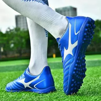 Новый дизайн, модные золотые домашние газонные кроссовки, футбольные мужские и женские удобные профессиональные футбольные кроссовки, мужская обувь для мини-футбола, общество 41