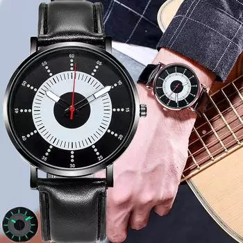 Новый дизайн, мужские кварцевые наручные часы, модные повседневные мужские часы, деловые часы для мужа, семьи, друга чёрный
