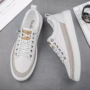 Новый дизайн мужских кроссовок, стильная легкая повседневная обувь, дышащая мужская школьная обувь, британский стиль, кожаные туфли для скейтбординга, оксфорды 37