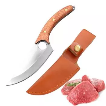 Новый дизайн, набор ножей для мясника из нержавеющей стали, мясо, рыба, фрукты, овощи, слайсер, нож для обвалки, охотничий кухонный нож шеф-повара, кухонные ножи With Cover