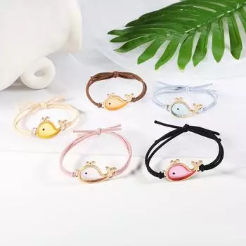 Новый дизайн, нейлоновая эластичная повязка для волос, головной убор в виде дельфина для девочек и женщин, аксессуары для волос оранжевый