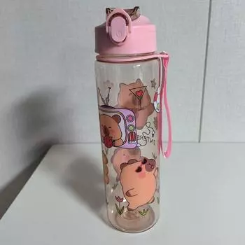 Новый Дизайн Ниша с Соломинкой Пластиковая Большая Емкость Чайник Фитнес Чашка