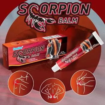 Новый дизайн, обезболивающая мазь с ядом скорпиона, обезболивающий крем для лечения мышц колена и спины, 20 г 20 g
