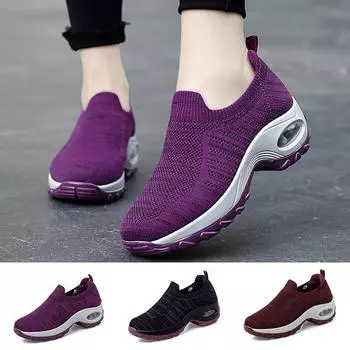 Новый дизайн повседневные туфли без застежек женские удобные уличные кроссовки на толстой платформе вулканизированные туфли для женщин 35 чёрный