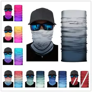 Новый дизайн Радужная бандана с однотонным вырезом, шарф-снуд для женщин и мужчин, спортивные шарфы, маска для лица, черная бесшовная походная повязка на голову трех цветов