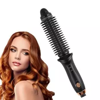 Новый дизайн, регулируемая температура, волновой стайлер, инструменты для укладки волос, вращающаяся портативная плойка для завивки волос, расческа us чёрный