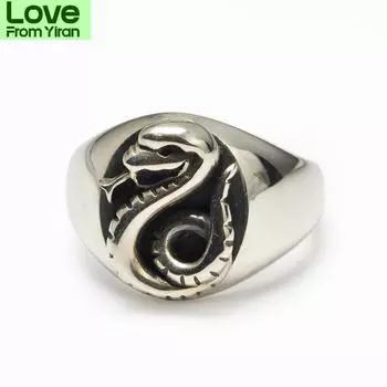 Новый дизайн ретро кольцо для мужчин и женщин овальное глянцевое воспроизведение фильма модные ювелирные изделия аксессуары 9 белый