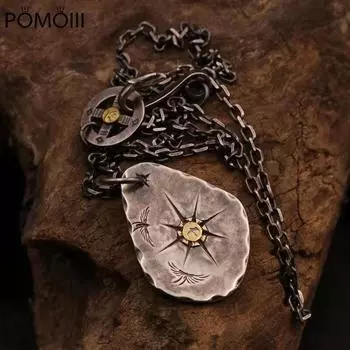 Новый дизайн ретро ожерелье ручной работы для мужчин и женщин модные модные кулоны ювелирные изделия аксессуары белый