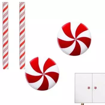 Новый дизайн рождественские чехлы для кнопок многоразовые рождественские чехлы для ручек шкафа комода защитный чехол для дверной ручки