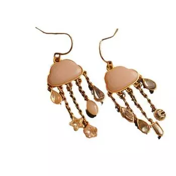 Новый дизайн серьги-облака ретро нишевый индивидуальный кулон аксессуар