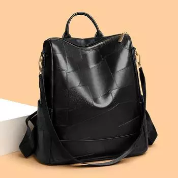 Новый дизайн Splicing Design Большая вместимость Рюкзак Niche Женский Повседневный Многофункциональный Противоугонная Сумка для путешественников
