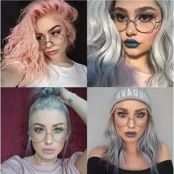 Новый дизайн винтажные женские оправы оправы простые зеркальные большие круглые оптические металлические оправы для очков для девочек женские прозрачные линзы розового золота