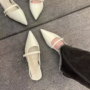 Новый дизайн женские роскошные бархатные мокасины модные остроносые лоферы женские весенние черные балетки на плоской подошве женские сандалии 35