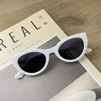 Новый дизайн, женские солнцезащитные очки, модные овальные очки унисекс, корейские солнцезащитные очки «кошачий глаз», защитные очки для глаз, солнцезащитные очки
