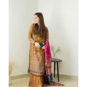 Новый дизайнерский костюм для вечеринки Шарара и комплект дупатта M