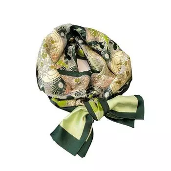 Новый длинный шелковый шарф, весна и осень, универсальный, высококачественный шарф, ленточный ремешок, женский узкий шарф