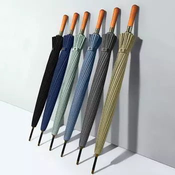 Новый длинный зонт 24 К, ветрозащитный, прочный, деловой, большой зонт для гольфа для мужчин, большой зонт для путешествий на открытом воздухе, бесплатная доставка