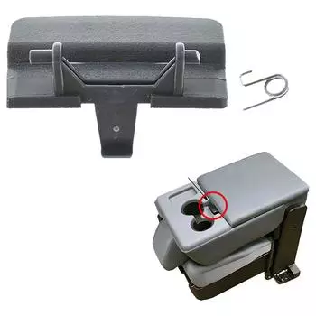 Новый для 2010 - 2018 Ford F 150 Серый Крышка откидного сиденья центральной консоли Защелка BL34-18672A66