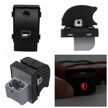 Новый для A4 B6 2003-2005 8ED 959 855 8ED 959 855B Кнопка электрического переключателя стеклоподъемника автомобиля Кнопка управления переключателем стеклоподъемника