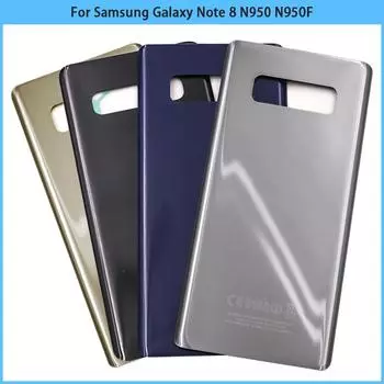 Новый для Samsung Galaxy Note 8 N950 N950F аккумулятор задняя дверь стеклянная панель Note8 клейкая наклейка