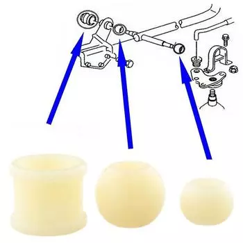 Новый для Volkswagen Camper Van Gear T4 Linkage SelectorT Ransporter Repair Kit Bushes 701711166 7D0711131 015311544