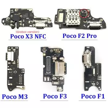 Новый для Xiaomi Poco X3 ProNFC M3 F1 F2 Pro F3 M4 X4 Pro 4G 5G USB-порт, зарядное устройство, док-станция, разъем, зарядная плата, гибкий кабель Poco M3