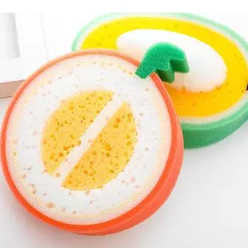 Новый домашний мультипликационный многофункциональный губчатый очиститель для посуды, милый, с утолщенной губкой, поглощающей воду, фруктовый, форма, кухонный, бытовой Strawberry