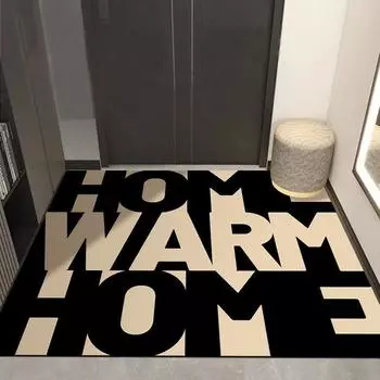 Новый дверной коврик, простой входной коврик для входной двери, износостойкий, нескользящий и грязный коврик для ног 40 * 60cm crystal velvet