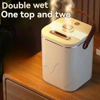 Новый двойной объемный увлажнитель воздуха USB большой емкости для дома, спальни, офиса, ночник, увлажнитель воздуха, машина для ароматерапии зелёный