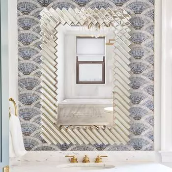 Новый европейский и американский стиль Light Luxury Ванная комната Туалет Полуторное зеркало Туалетный столик Стеклянные большие подвесные зеркала