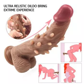 Новый европейский и американский толстый фаллоимитатор из жидкого силикона, имитация женского конского фаллоса, игрушка для женской мастурбации 21.5cm