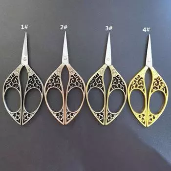 Новый европейский стиль Ретро Нож Ретро Металлические Резные Ножницы Классические Свадебные Ретро Маленькие Ножницы 4#