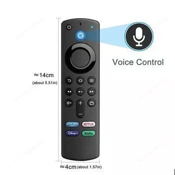 Новый Fire Stick Amazon Smart Voice Универсальный ТВ-пульт дистанционного управления L5B83G, совместимый с 3-м поколением Max Bundle Cube Fire tv Controll чёрный