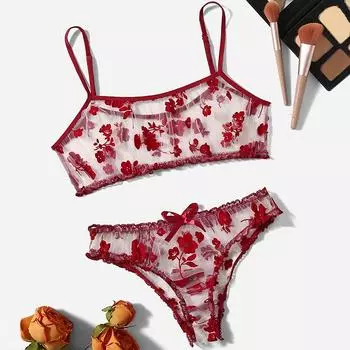 Новый флокированный перспективный костюм, черный сексуальный соблазнительный костюм, романтический бельевой костюм, женский S