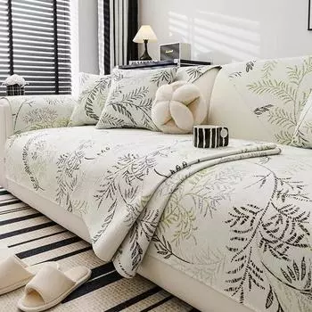 Новый французский синель с растительным жаккардом, защита от царапин, мебель, чехол для дивана, одеяло для дивана, универсальное для всех сезонов, домашний коврик для дивана 70x70