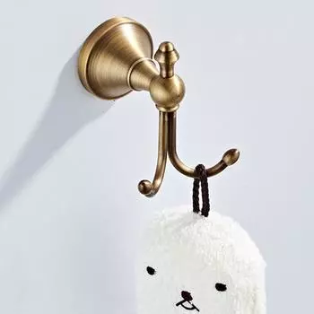 новый Фурнитура подвеска европейская основа крючок для одежды настенный крючок латунный материал винтажный крючок для одежды аксессуары для ванной комнаты шоколадный