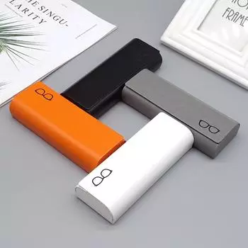 Новый футляр для очков, высококачественная кожаная шкатулка для солнцезащитных очков, прочная на сжатие коробка для хранения серый