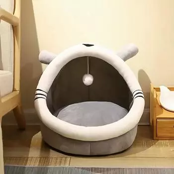 Новый глубокий сон, комфорт зимой, кошачья кровать, маленький коврик, корзина, домик для маленькой собаки, палатка для домашних животных, уютная пещера, гнездо для дома, Cama Gato 42x42x35cm