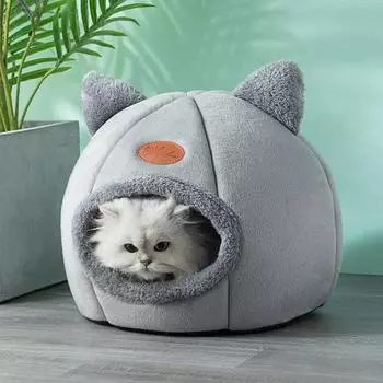Новый глубокий сон, комфорт зимой, кровать для кошки, маленький коврик, корзина, домик для маленькой собаки, товары для домашних животных, палатка, уютная пещера, гнездо для дома, Cama Gato M 33X33X35cm