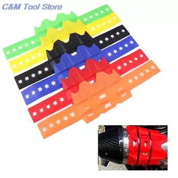 Новый глушитель для мотоцикла 6 цветов/круглый овальный защитный кожух для глушителя выхлопной трубы мотоцикла может подойти 100 мм-140 мм для KTM 950 1190 1050 Hot красный