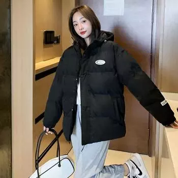 Новый год новый мужской пуховик осень-зима модный бренд плюс бархат утолщенный хлопковый пиджак парное хлопковое пальто куртка мужская одежда S